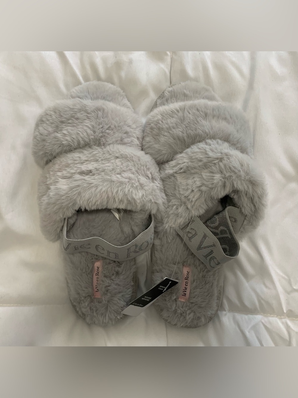 NWTs la Vie en Rose Slide Slippers Size XLarge